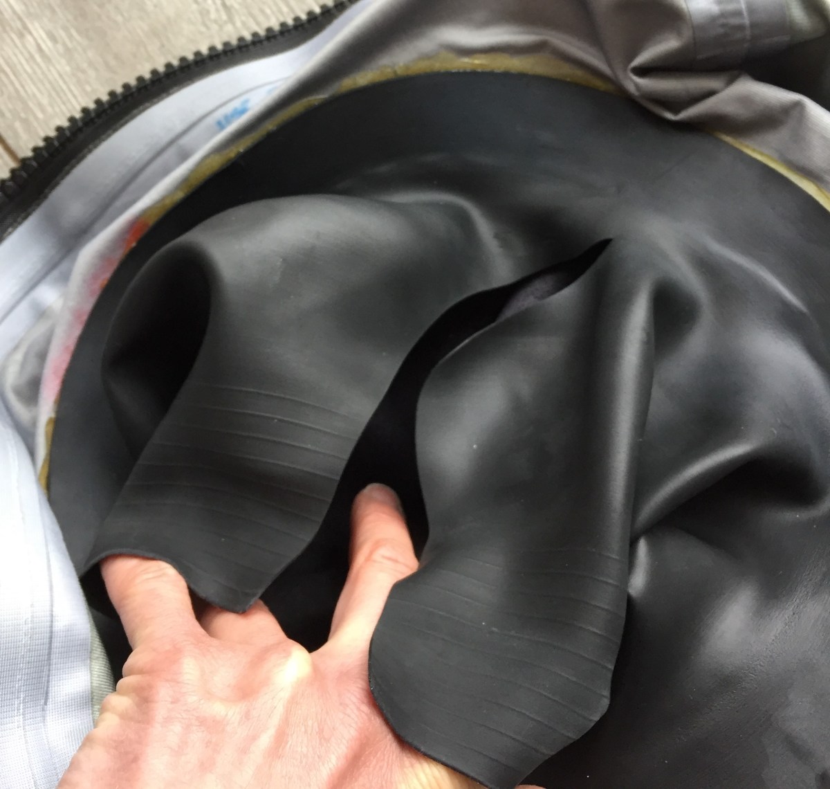 How to fix a big, nasty tear in your drysuit neck gasket
